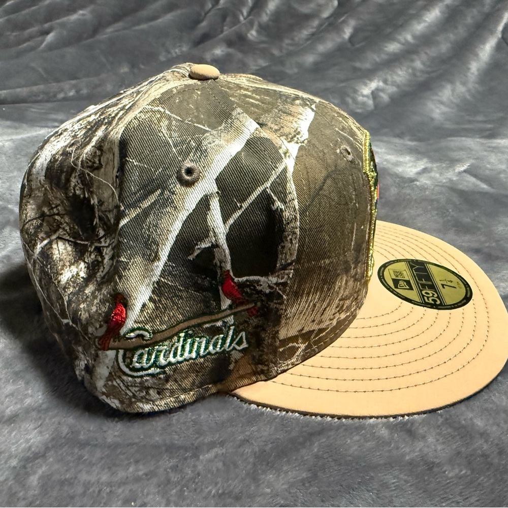 NWT Sz 7 1/4 Real Tree St. Louis Cardinals 59FIFTY Fitted Hat - Picture 7 of 10